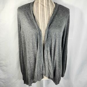 acemi Grey Open Front Long Sleeve Cardigan Size Small